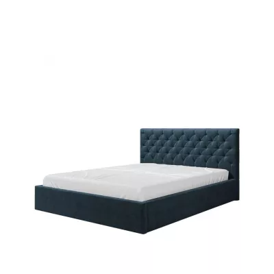 Čalúnená manželská posteľ s úložným priestorom 140x200 DOZIER - modrá