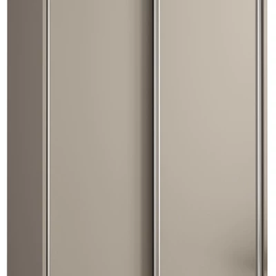Šatníková skriňa INDIRA 1 - 110/60 cm, kašmír / strieborná