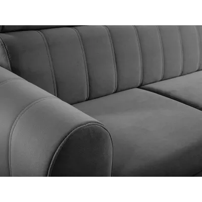 Rohová sedačka s úložným priestorom LAKEWAY MINI - šedá, pravý roh