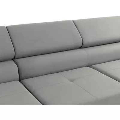 Rohová sedačka na každodenné spanie LABUS MINI - šedá 1, ľavý roh