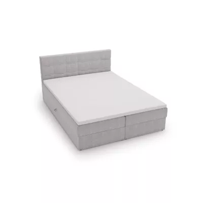 Čalúnená posteľ 140x200 ELSIE 2 s úložným priestorom - svetlo šedá