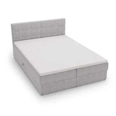 Čalúnená posteľ 160x200 ELSIE 1 s úložným priestorom - zelená