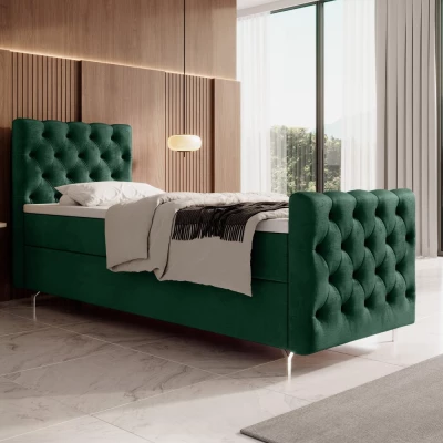 Čalúnená posteľ 90x200 ADRIA PLUS - zelená