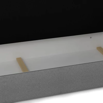 Čalúnená posteľ s úložným priestorom LETICIA 2 - 90x200, šedá
