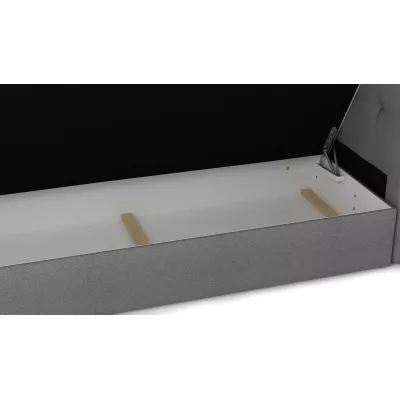Čalúnená posteľ s úložným priestorom LETICIA - 90x200, tmavo šedá