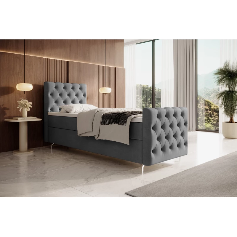 Čalúnená posteľ 80x200 ADRIA COMFORT PLUS - šedá