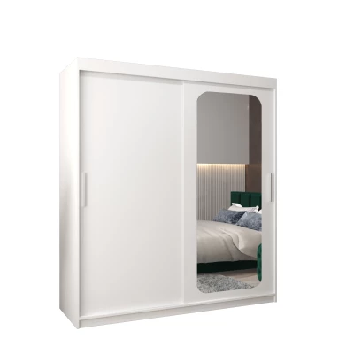 Zrkadlová skriňa DONICELA 1 - 180 cm, biela