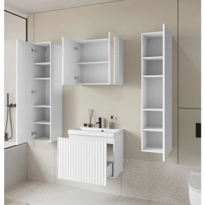 Kúpeľňový set so zrkadlom IZORIA XL 2 - biela + umývadlo ZDARMA