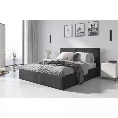 Manželská posteľ 180x200 JOSKA s matracom - grafit