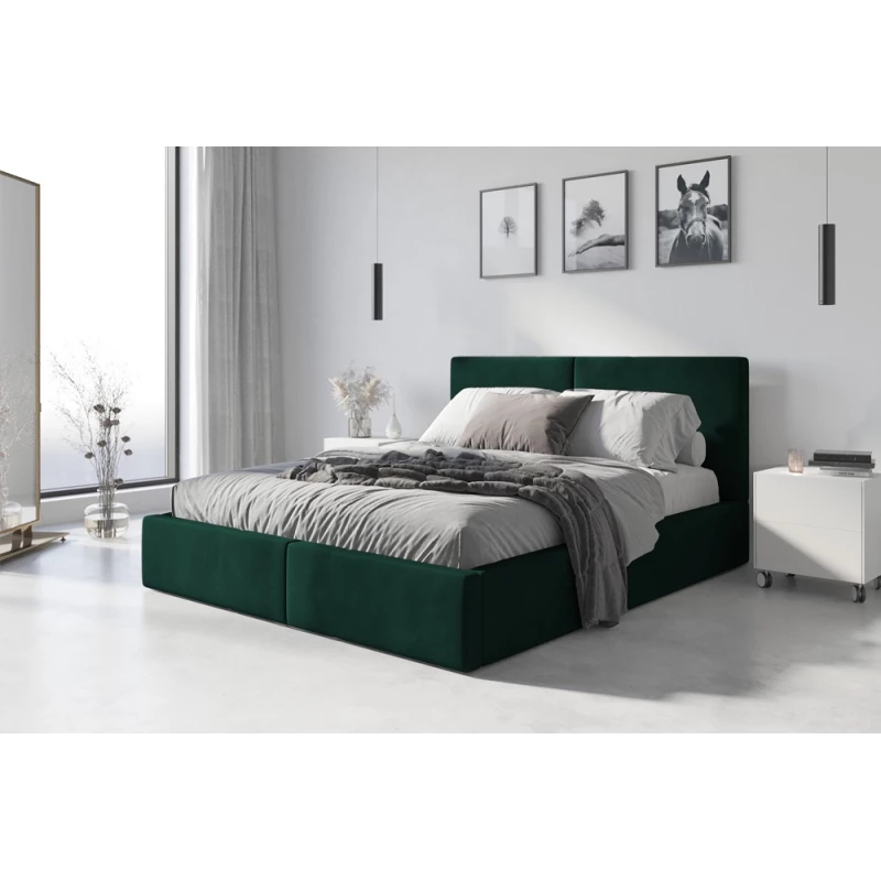 Manželská posteľ 180x200 JOSKA s matracom - zelená