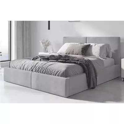 Manželská posteľ 180x200 JOSKA - popolavá