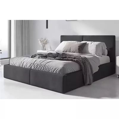 Manželská posteľ 160x200 JOSKA s matracom - grafit