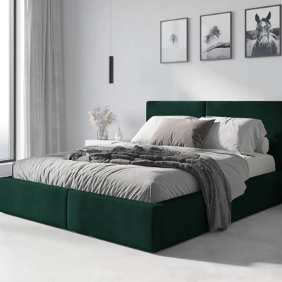 Manželská posteľ 140x200 JOSKA - zelená