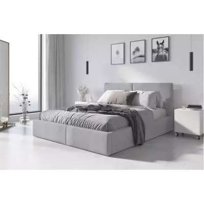Manželská posteľ 140x200 JOSKA - popolavá