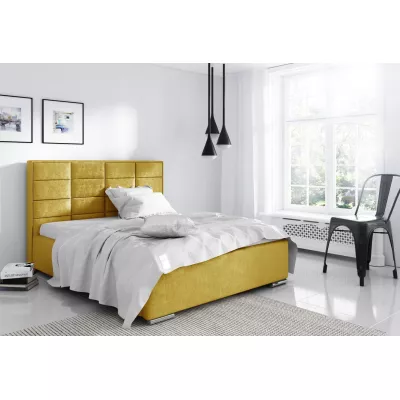 Manželská posteľ 180x200 CAFFARA - žltá