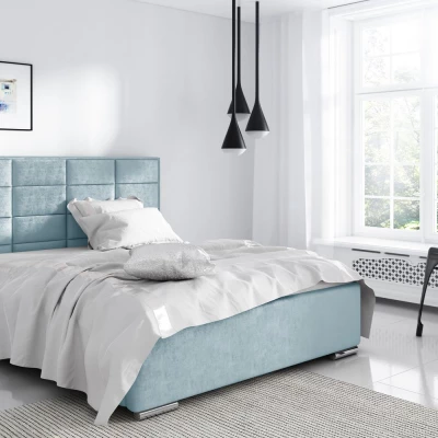 Jednolôžková posteľ 120x200 CAFFARA - modrá