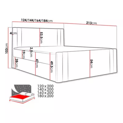 Boxspringová posteľ CELESTA - 180x200, zelená + topper ZDARMA