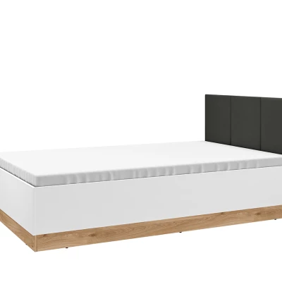 Jednolôžková posteľ 120x200 ARANA - biela / dub castello / grafitová