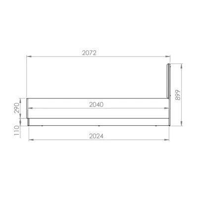 Jednolôžková posteľ 120x200 ARANA - biela / dub castello / grafitová