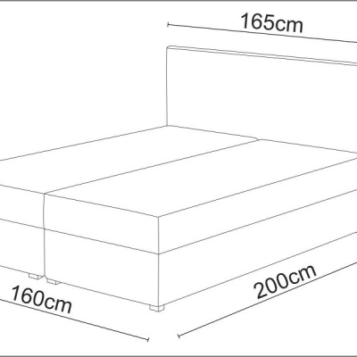 Elegantní boxspring STIG II.