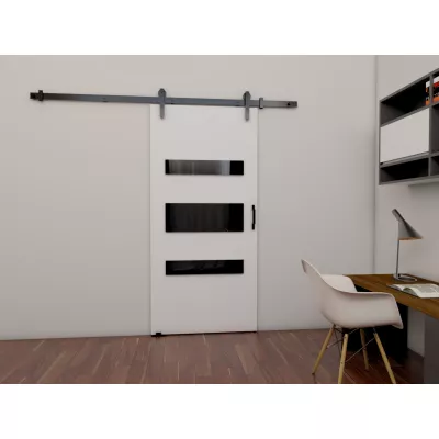 Posuvné dvere BUSHLAND 4 - 106 cm, biele