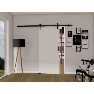 Posuvné dvere na stenu BUSHLAND 1 - 96 cm, biele