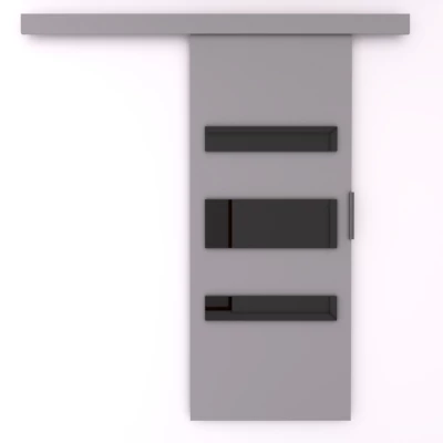 Posuvné dvere BARRET 4 - 106 cm, šedé