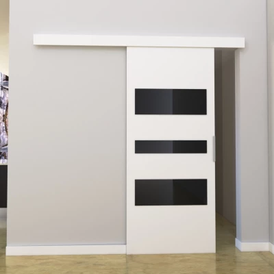 Interiérové dvere na stenu BARRET 3 - 76 cm, biele