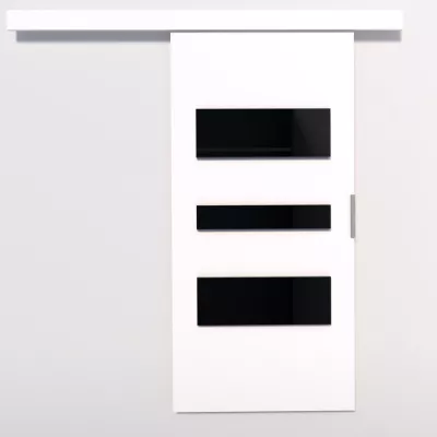 Interiérové dvere na stenu BARRET 3 - 106 cm, biele