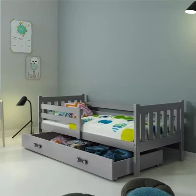 Detská posteľ 90x200 CHARIS - grafitová