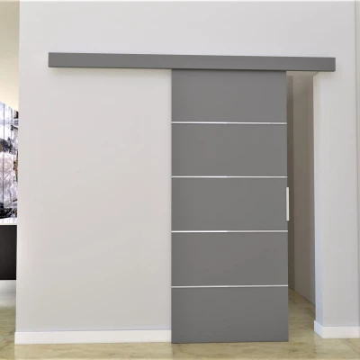 Posuvné interiérové dvere BARRET 2 - 106 cm, šedé