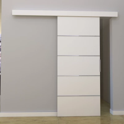 Posuvné interiérové dvere BARRET 2 - 106 cm, biele