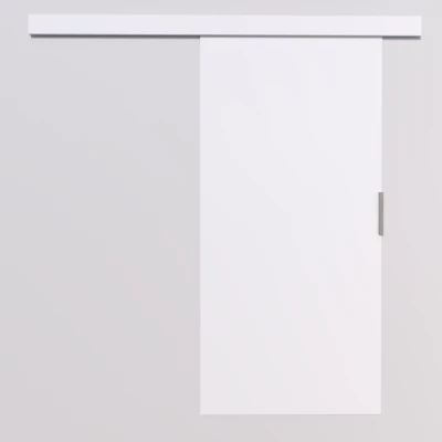 Posuvné dvere na stenu BARRET 1 - 96 cm, biele