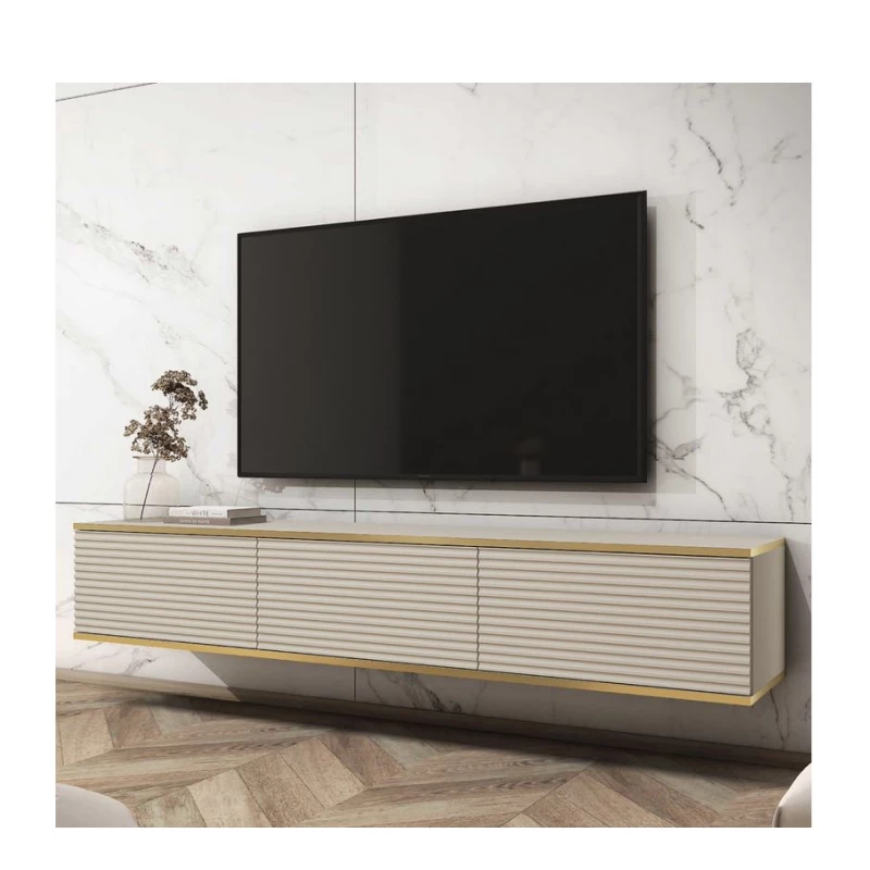 Stolík pod TV REFUGIO - 175 cm, béžový