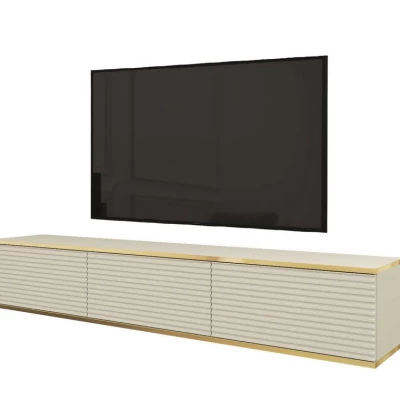 Stolík pod TV REFUGIO - 175 cm, béžový