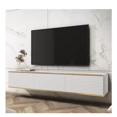 Stolík pod TV REFUGIO - 175 cm, biely