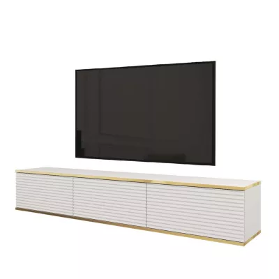 Stolík pod TV REFUGIO - 175 cm, biely