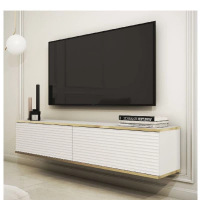 Stolík pod TV REFUGIO - 135 cm, biely