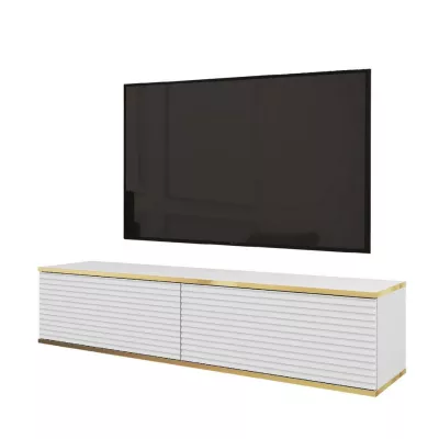 Stolík pod TV REFUGIO - 135 cm, biely