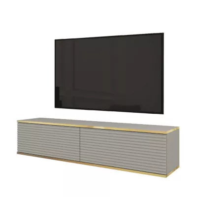 Stolík pod TV REFUGIO - 135 cm, šedý