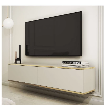 Televízny stolík REFUGIO - 135 cm, béžový