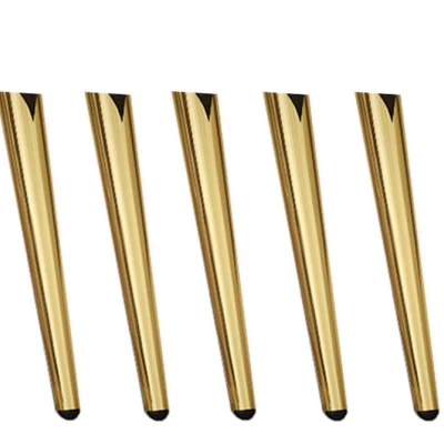 Set 5x nôžky k TV stolíku REFUGIO - zlatý