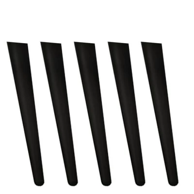 Set 5x nôžky k TV stolíku REFUGIO - čierny