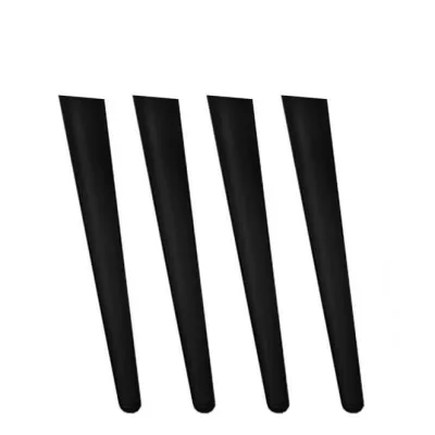 Set 4x nôžky k TV stolíku REFUGIO - čierny