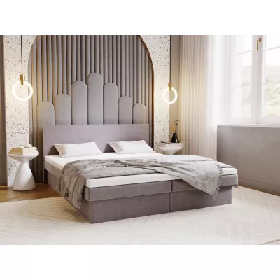 Čalúnená posteľ 180x200 AVRIL 2 s úložným priestorom - svetlo šedá 1