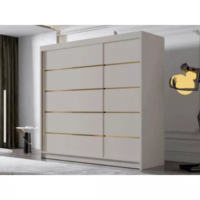 Vysoká šatníková skriňa 250 cm VOLENTE - kašmír