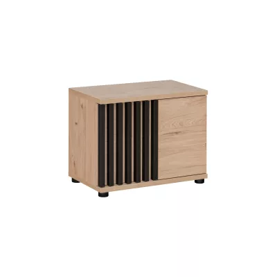 Sedací botník FLORENCIA - hickory jackson / čierny