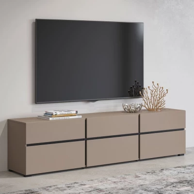 TV stolík GLENROSE - congo / čierny