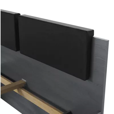 Manželská posteľ so šuplíkom 140x200 CROSBY - dub carbon