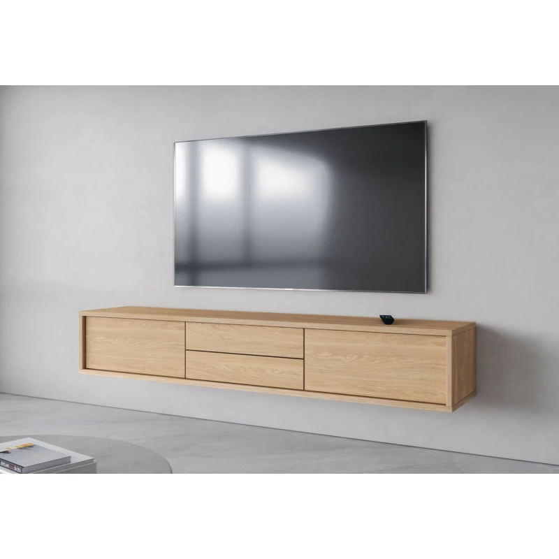 Závesný TV stolík so šuplíkmi IRVING 2 - dub olejovaný